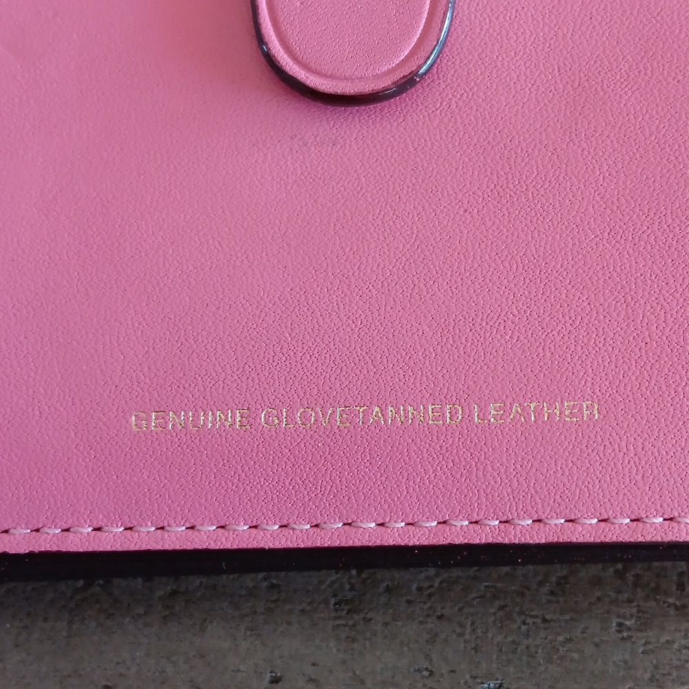 Coach Accordion Card Case Pink Gem